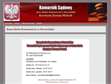 Tablet Screenshot of komornik.szczecinek.pl