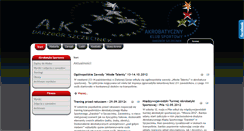 Desktop Screenshot of akrobatyka.szczecinek.pl