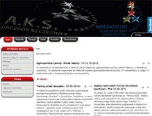 Tablet Screenshot of akrobatyka.szczecinek.pl